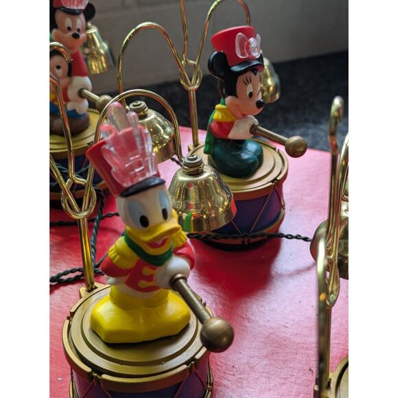1992 Mr. Christmas Mickey’s Marching Band – 8 Disney Characters Drummers – WORKS - Picture 6 of 11